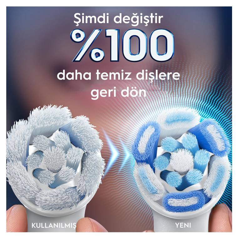 Oral-B iO Ultimate Clean Beyaz Diş Fırçası Yedek Başlığı 2 Adet