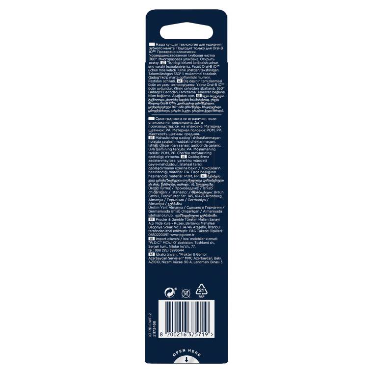 Oral-B iO Ultimate Clean Beyaz Diş Fırçası Yedek Başlığı 2 Adet