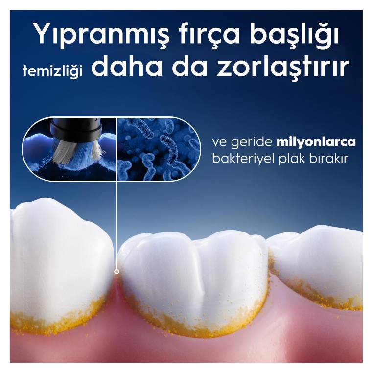 Oral-B iO Ultimate Clean Siyah Diş Fırçası Yedek Başlığı 2 Adet