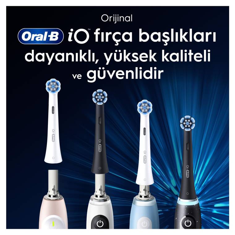 Oral-B iO Ultimate Clean Siyah Diş Fırçası Yedek Başlığı 2 Adet