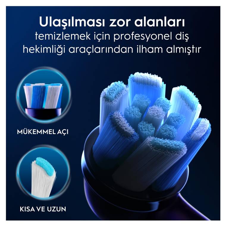 Oral-B iO Ultimate Clean Siyah Diş Fırçası Yedek Başlığı 2 Adet