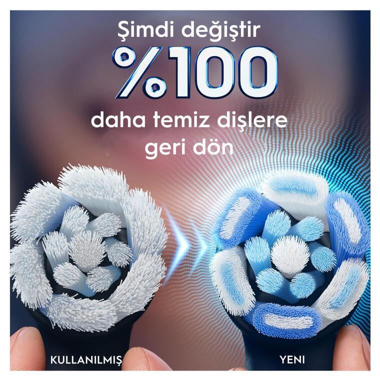 Oral-B iO Ultimate Clean Siyah Diş Fırçası Yedek Başlığı 4 Adet