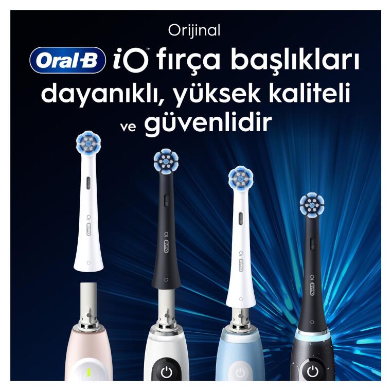 Oral-B iO Ultimate Clean Siyah Diş Fırçası Yedek Başlığı 4 Adet