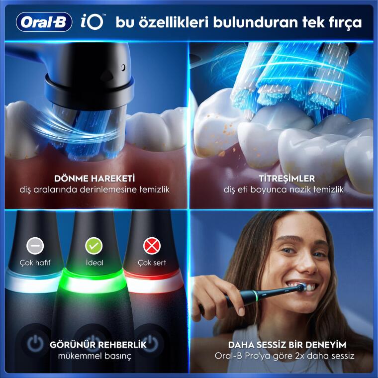 Oral-B iO3 Şarjlı Diş Fırçası ve 3’lü Yedek Başlık Holiday Edition