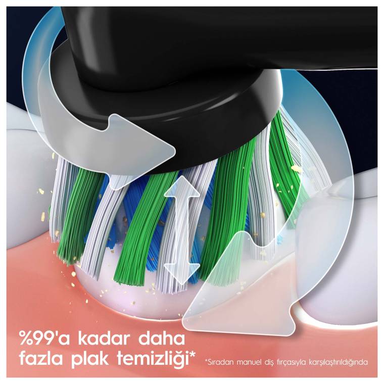 Oral-B Pro 3 3500 Şarj Edilebilir Diş Fırçası - Siyah