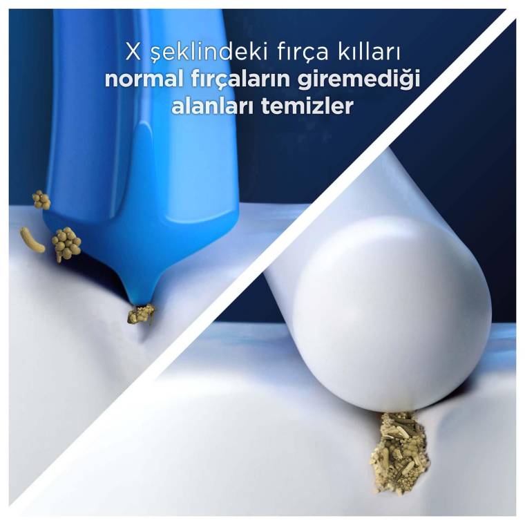 Oral-B Pro 3D White X-Filament Şarjlı Diş Fırçası Yedek Başlığı 4 Adet