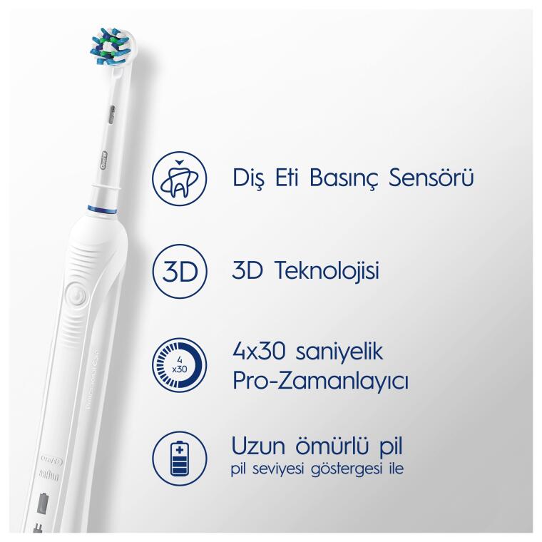 Oral-B Pro Clean Şarjlı Diş Fırçası Siyah + Seyahat Kabı