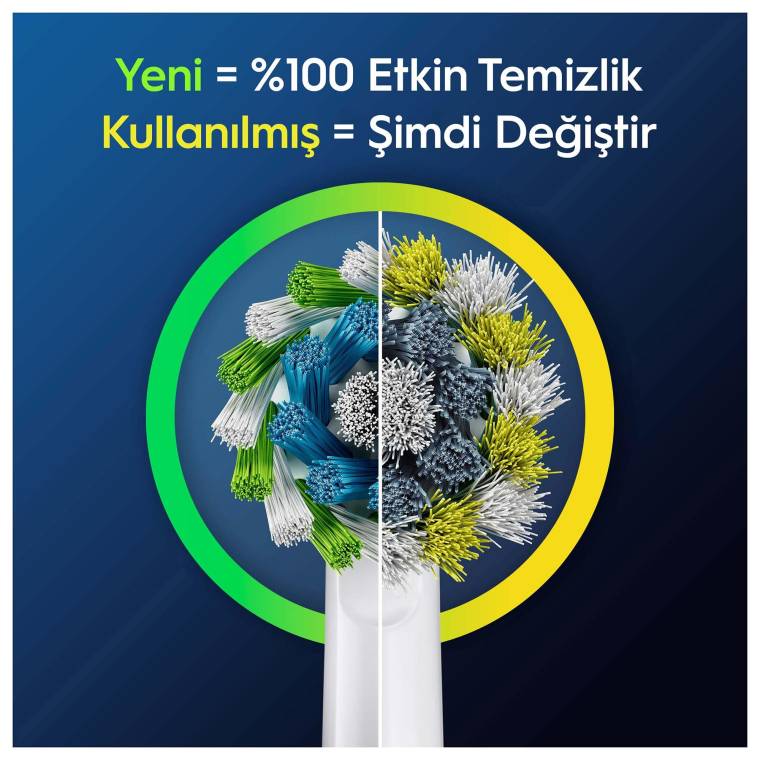 Oral-B Pro Cross Action X-Filament Şarjlı Diş Fırçası Yedek Başlığı 2 Adet