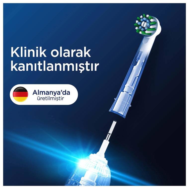 Oral-B Pro Cross Action X-Filament Şarjlı Diş Fırçası Yedek Başlığı 2 Adet