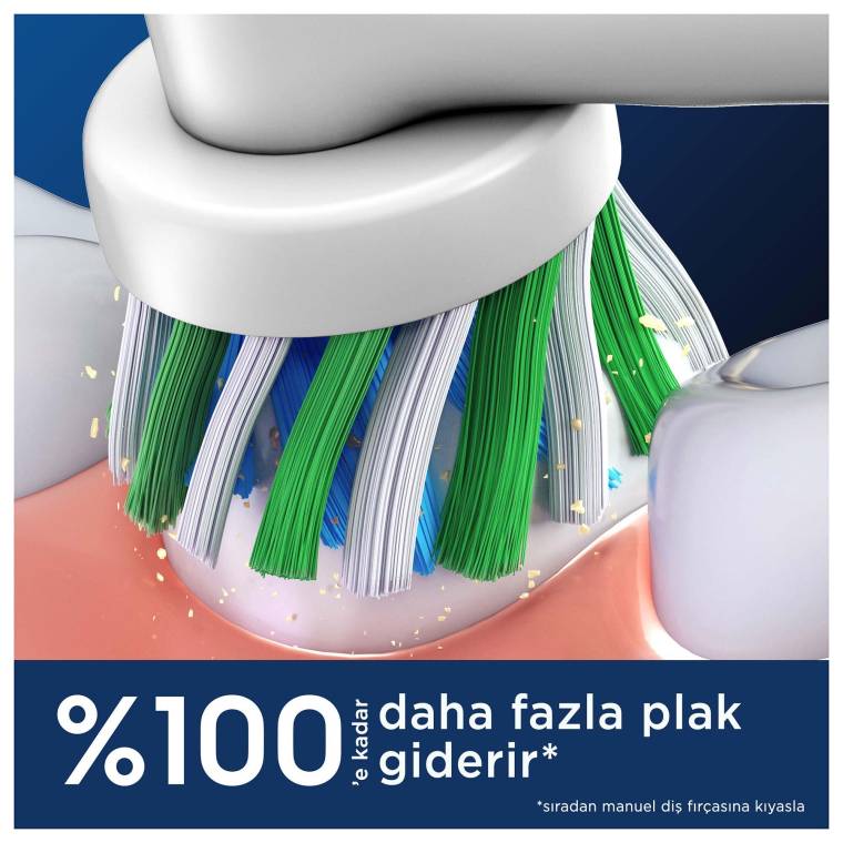 Oral-B Pro Cross Action X-Filament Şarjlı Diş Fırçası Yedek Başlığı 4 Adet