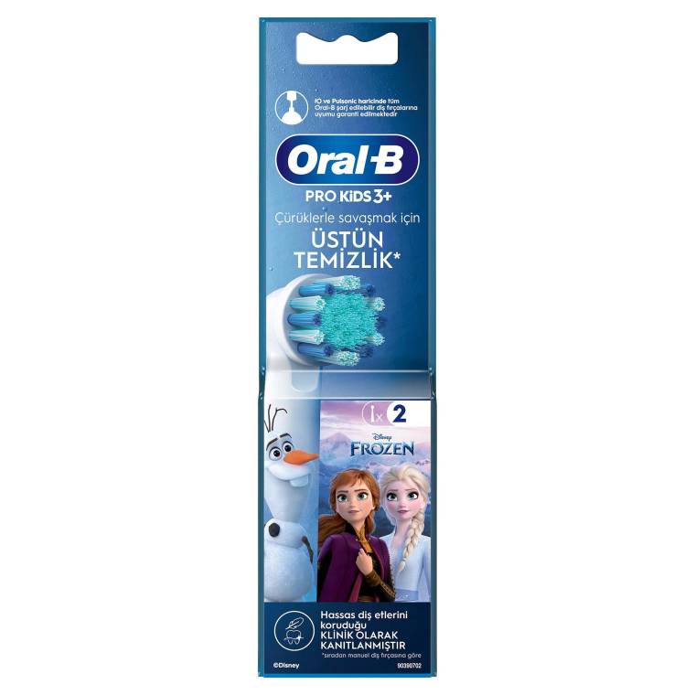 Oral-B Pro Kids Frozen Şarjlı Diş Fırçası Yedek Başlığı 2 Adet