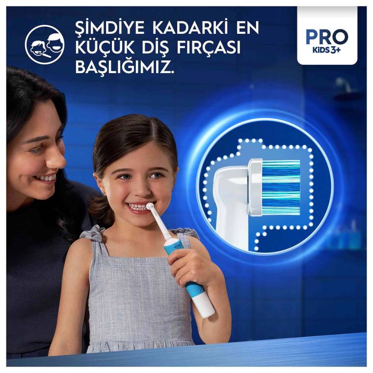 Oral-B Pro Kids Frozen Şarjlı Diş Fırçası Yedek Başlığı 2 Adet
