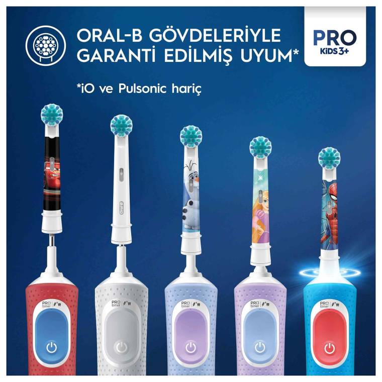 Oral-B Pro Kids Frozen Şarjlı Diş Fırçası Yedek Başlığı 2 Adet