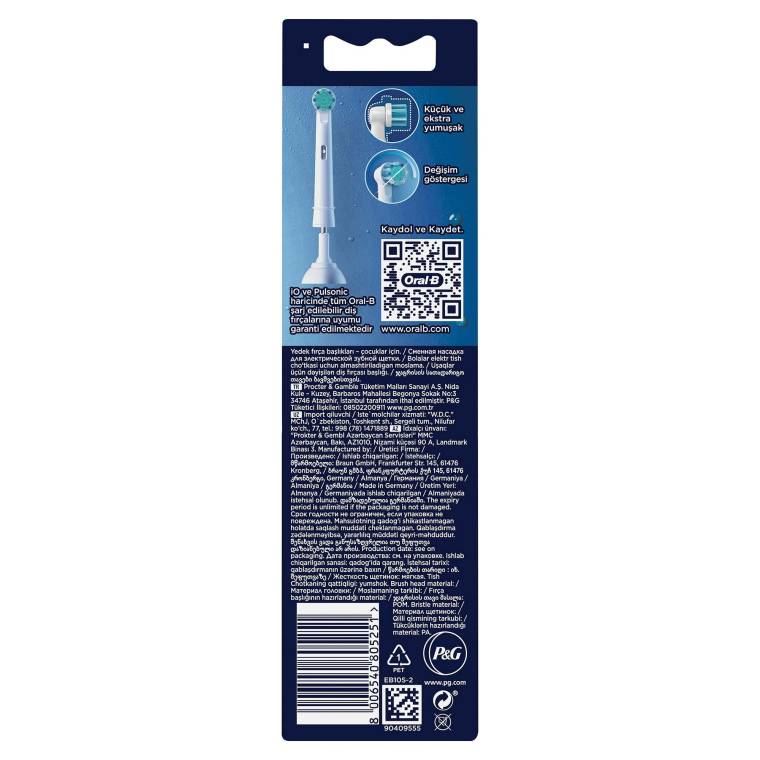 Oral-B Pro Kids Spiderman Şarjlı Diş Fırçası Yedek Başlığı 2 Adet