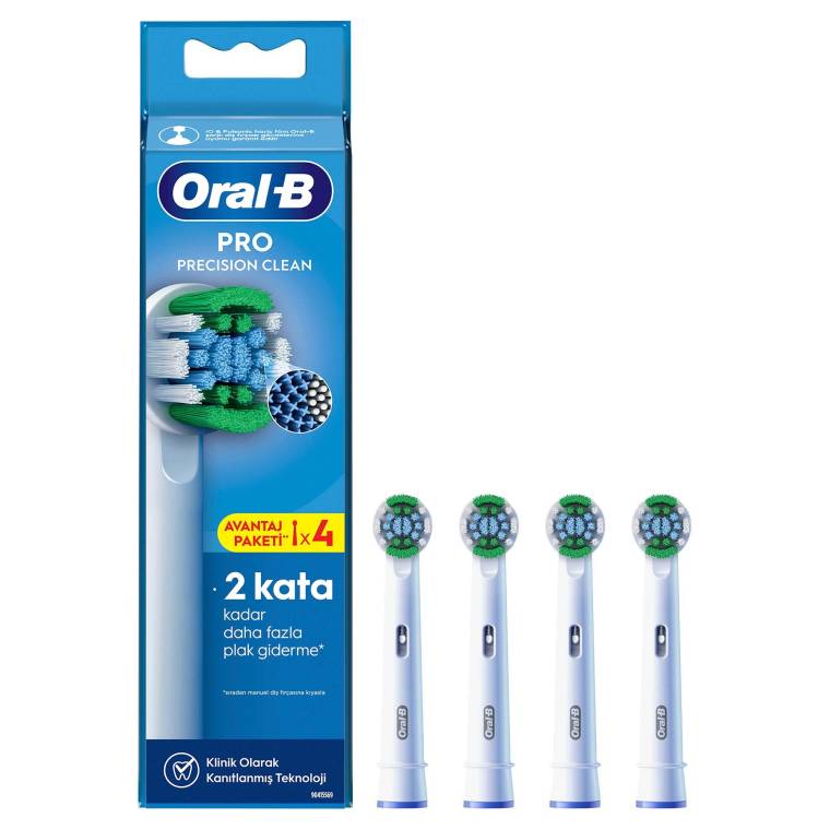 Oral-B Pro Precision Clean X-Filament Şarjlı Diş Fırçası Yedek Başlığı 4 Adet