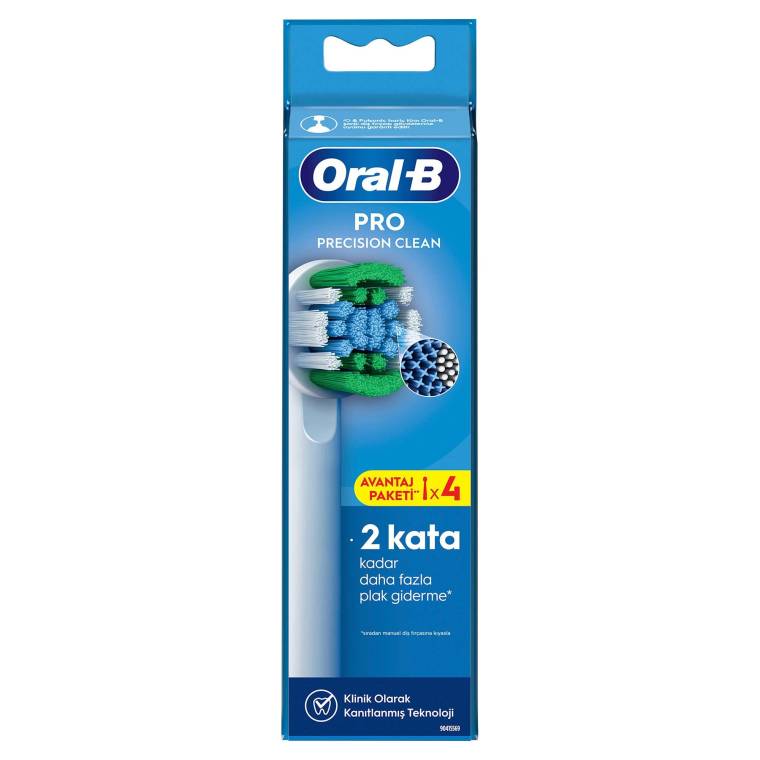 Oral-B Pro Precision Clean X-Filament Şarjlı Diş Fırçası Yedek Başlığı 4 Adet