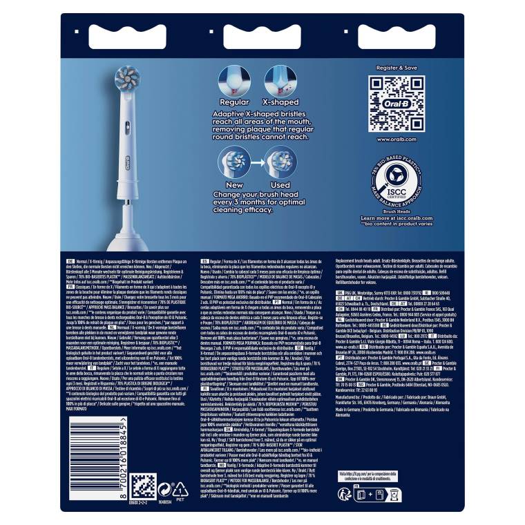 Oral-B Pro Sensitive Clean 6'lı Diş Fırçası Yedek Başlığı EB60
