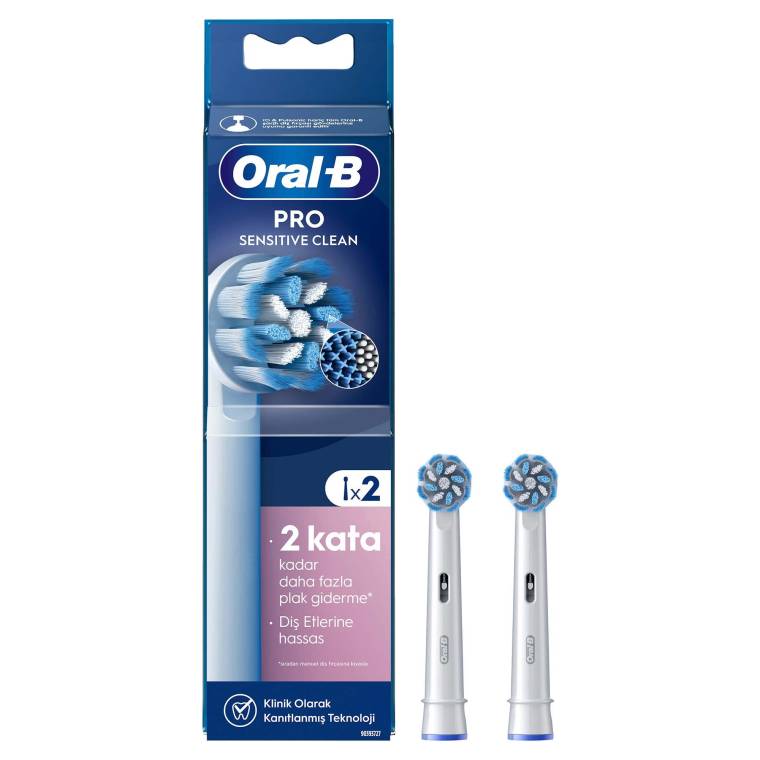 Oral-B Pro Sensitive Clean X-Filament Şarjlı Diş Fırçası Yedek Başlığı 2 Adet