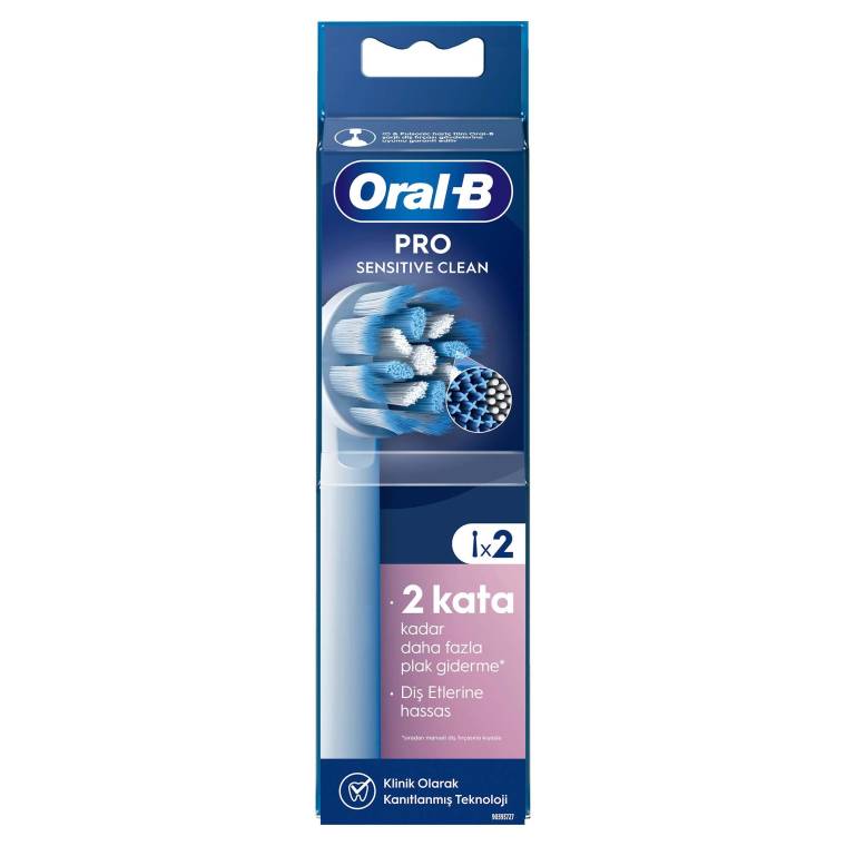 Oral-B Pro Sensitive Clean X-Filament Şarjlı Diş Fırçası Yedek Başlığı 2 Adet