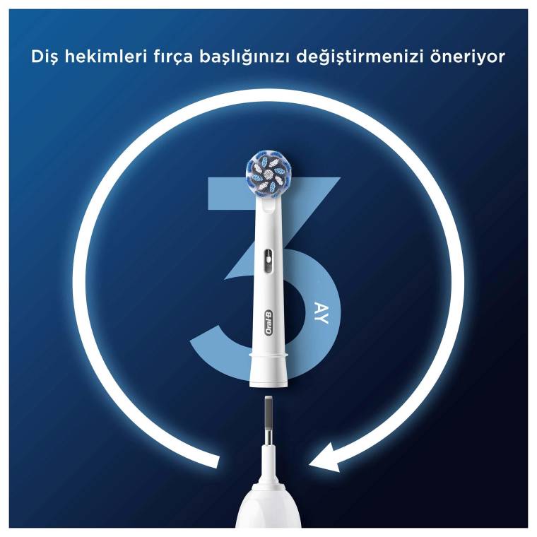 Oral-B Pro Sensitive Clean X-Filament Şarjlı Diş Fırçası Yedek Başlığı 2 Adet