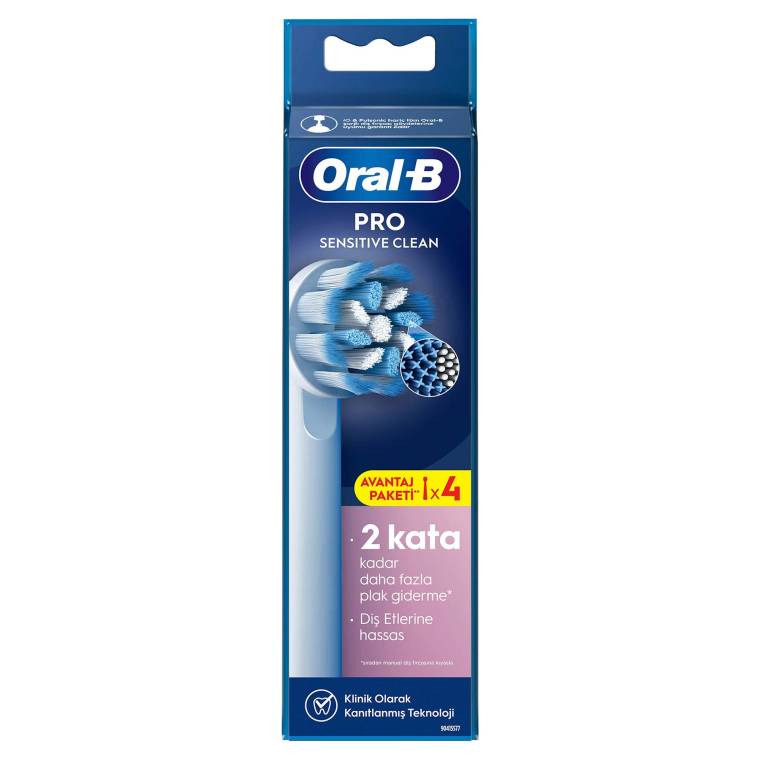 Oral-B Pro Sensitive Clean X-Filament Şarjlı Diş Fırçası Yedek Başlığı 4 Adet