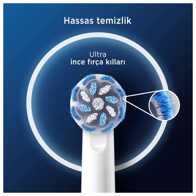 Oral-B Pro Sensitive Clean X-Filament Şarjlı Diş Fırçası Yedek Başlığı 4 Adet