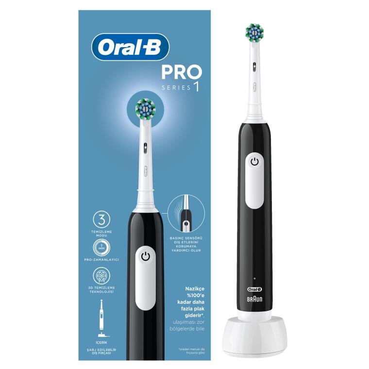 Oral-B Pro Series 1 Şarjlı Diş Fırçası - Siyah