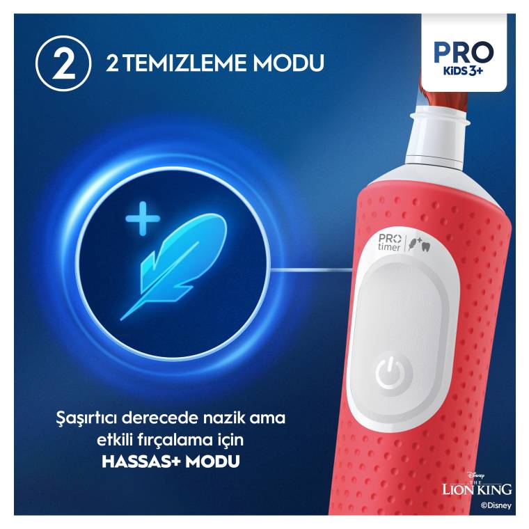 Oral-B Vitality Pro Lion King Özel Seri Çocuklar İçin Şarj Edilebilir Diş Fırçası