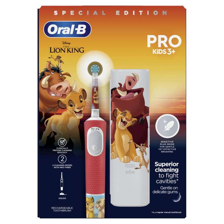 Oral-B Vitality Pro Lion King Özel Seri Çocuklar İçin Şarj Edilebilir Diş Fırçası