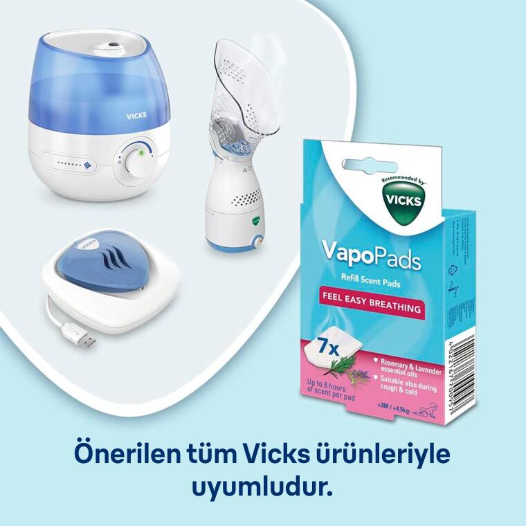 Vicks VBR7 VapoPads Biberiye & Lavanta Aromalı Koku Tableti